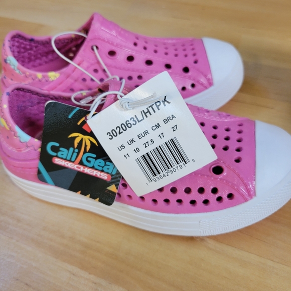 SKETCHERS Guzman Steps - Sandcastle Dreams Girls Hot Pink Sandals - Picture 5 of 7